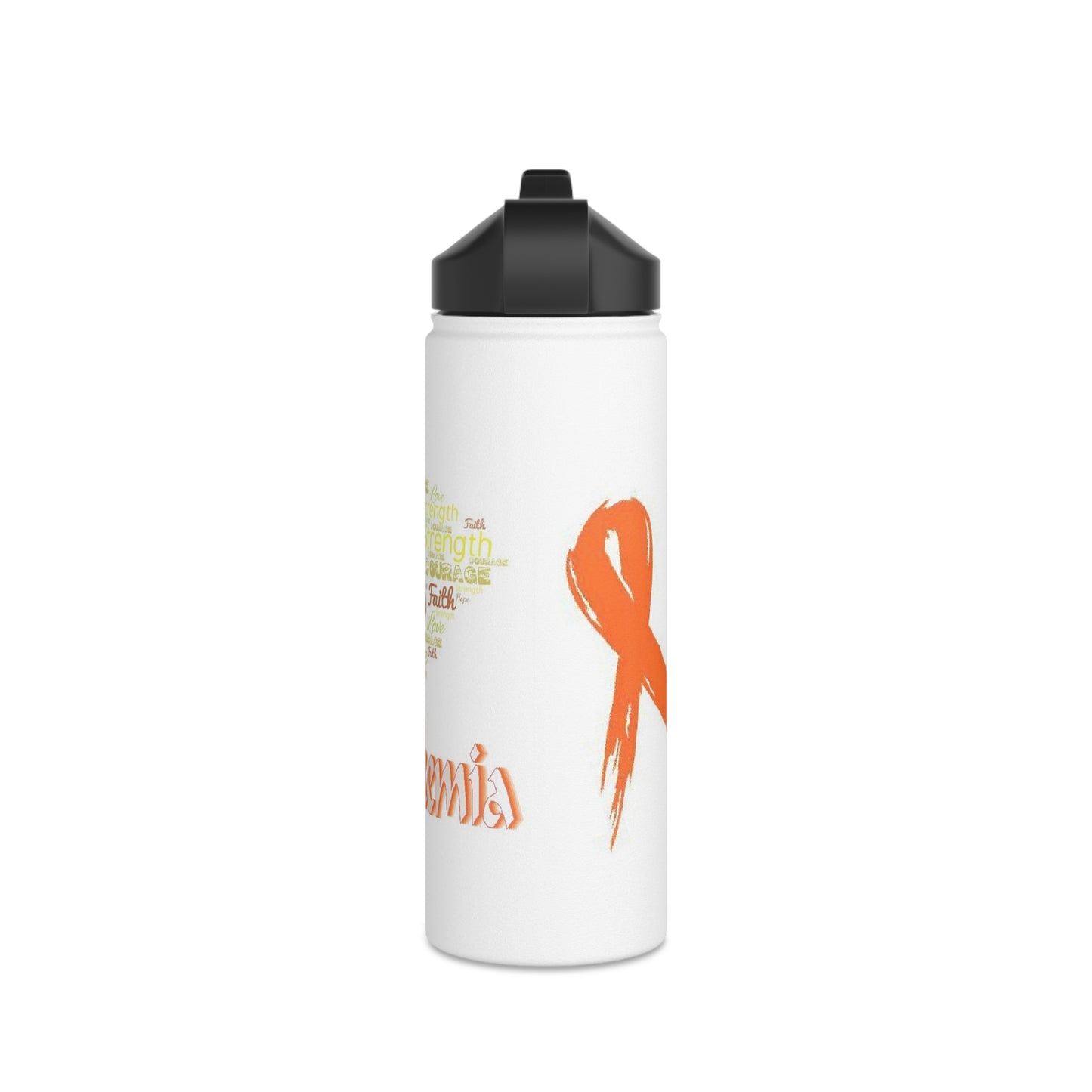 Childhood Luekemia - Stainless Steel Water Bottle, Standard Lid