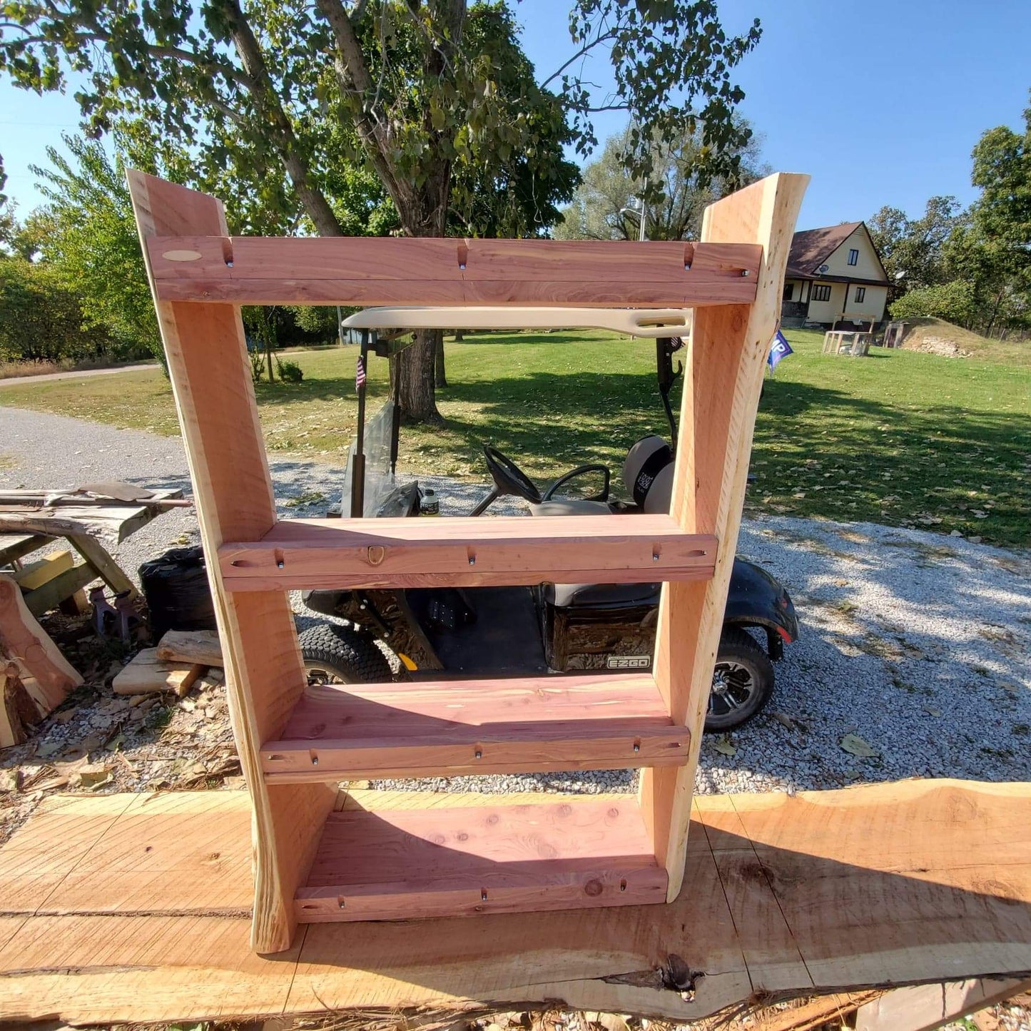Small Cedar Bookshelf