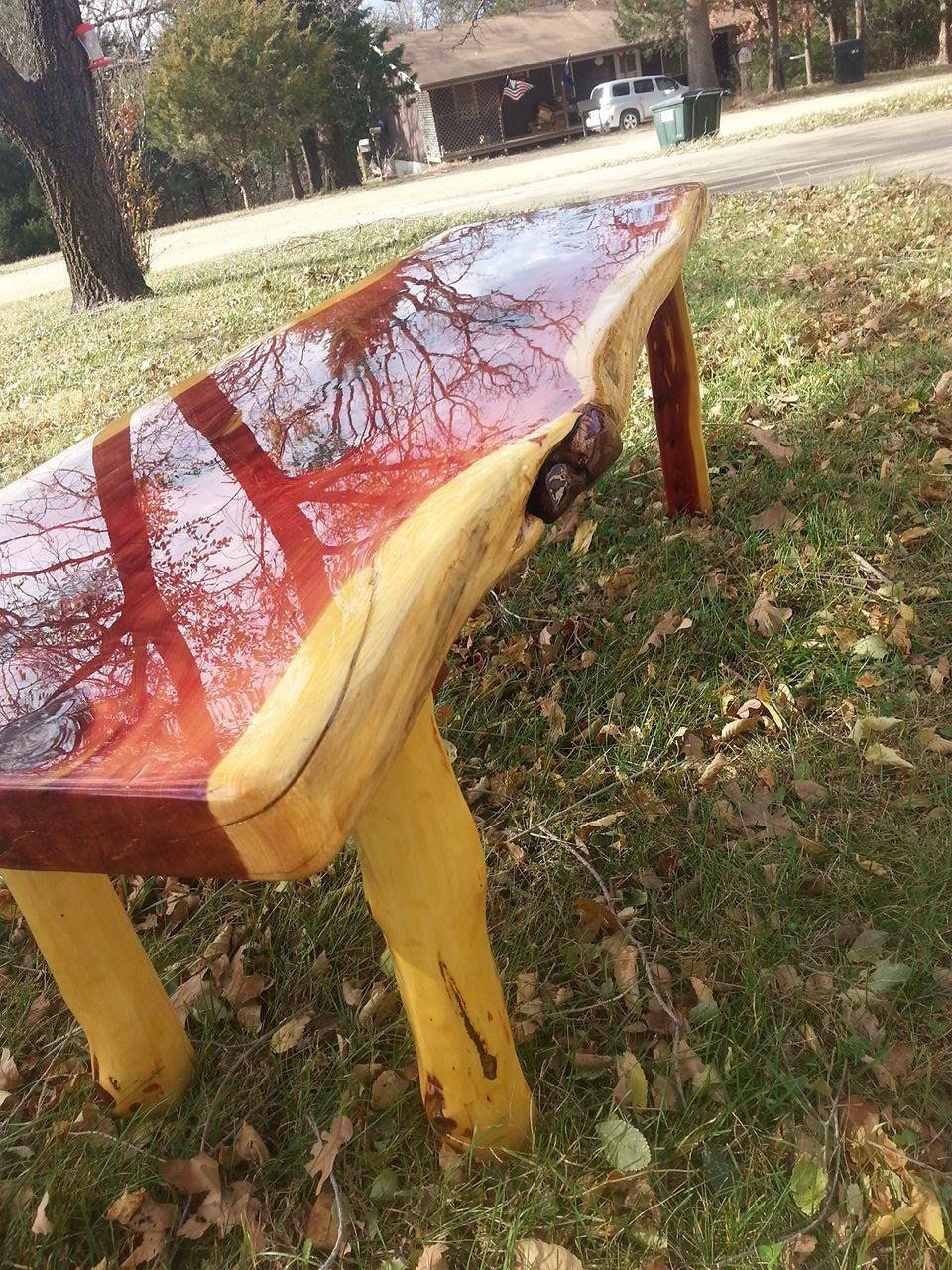 5 foot Live Edge Cedar Coffee Table