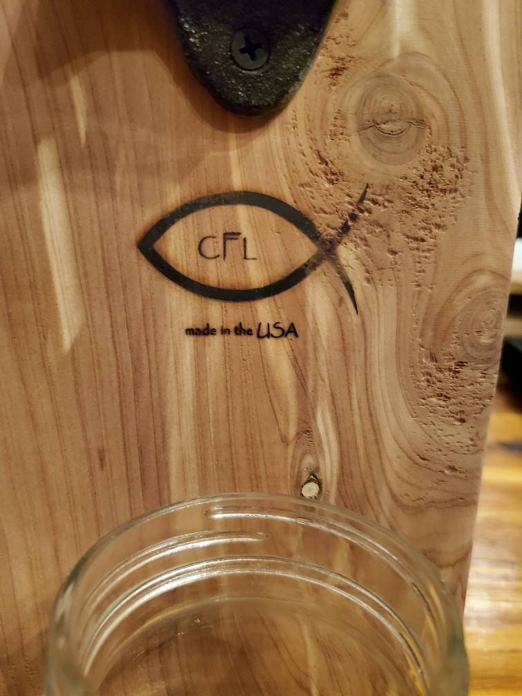 Rustic Aromatic Cedar Bottle Opener