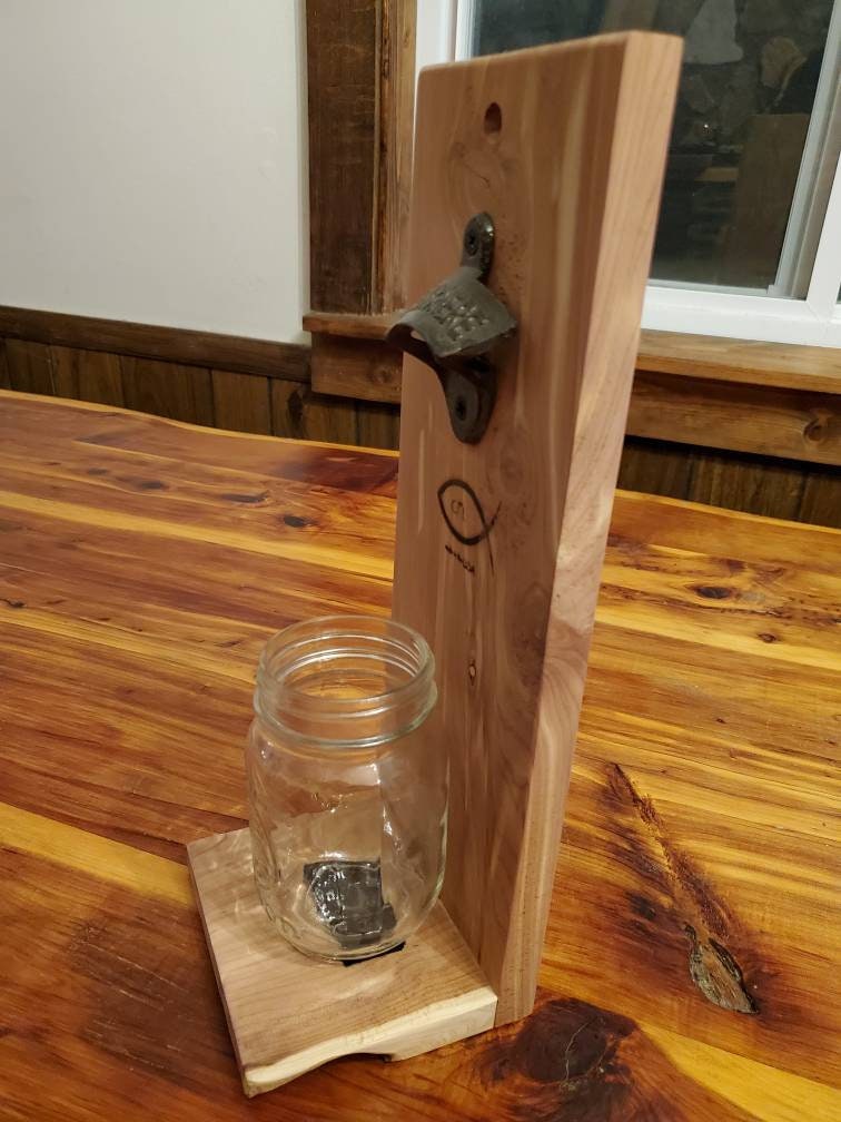 Rustic Aromatic Cedar Bottle Opener