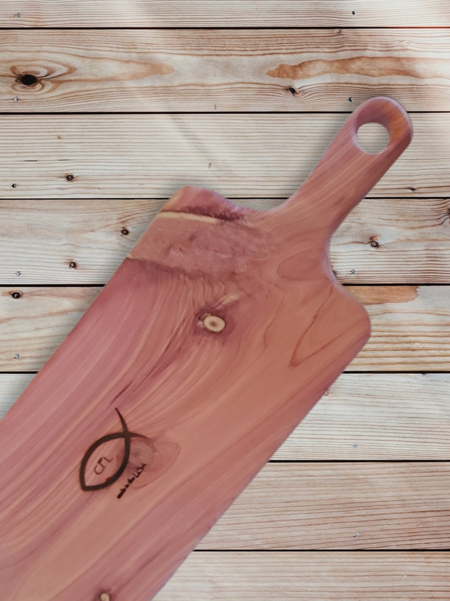 Cedar Charcuterie Paddle Board