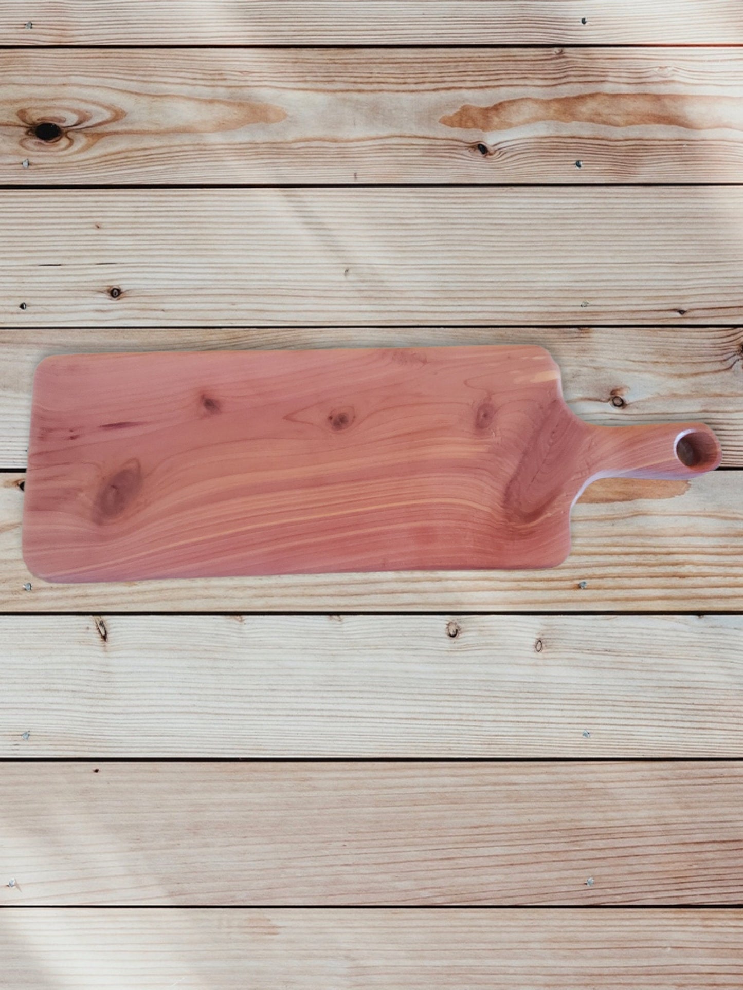 Cedar Charcuterie Paddle Board