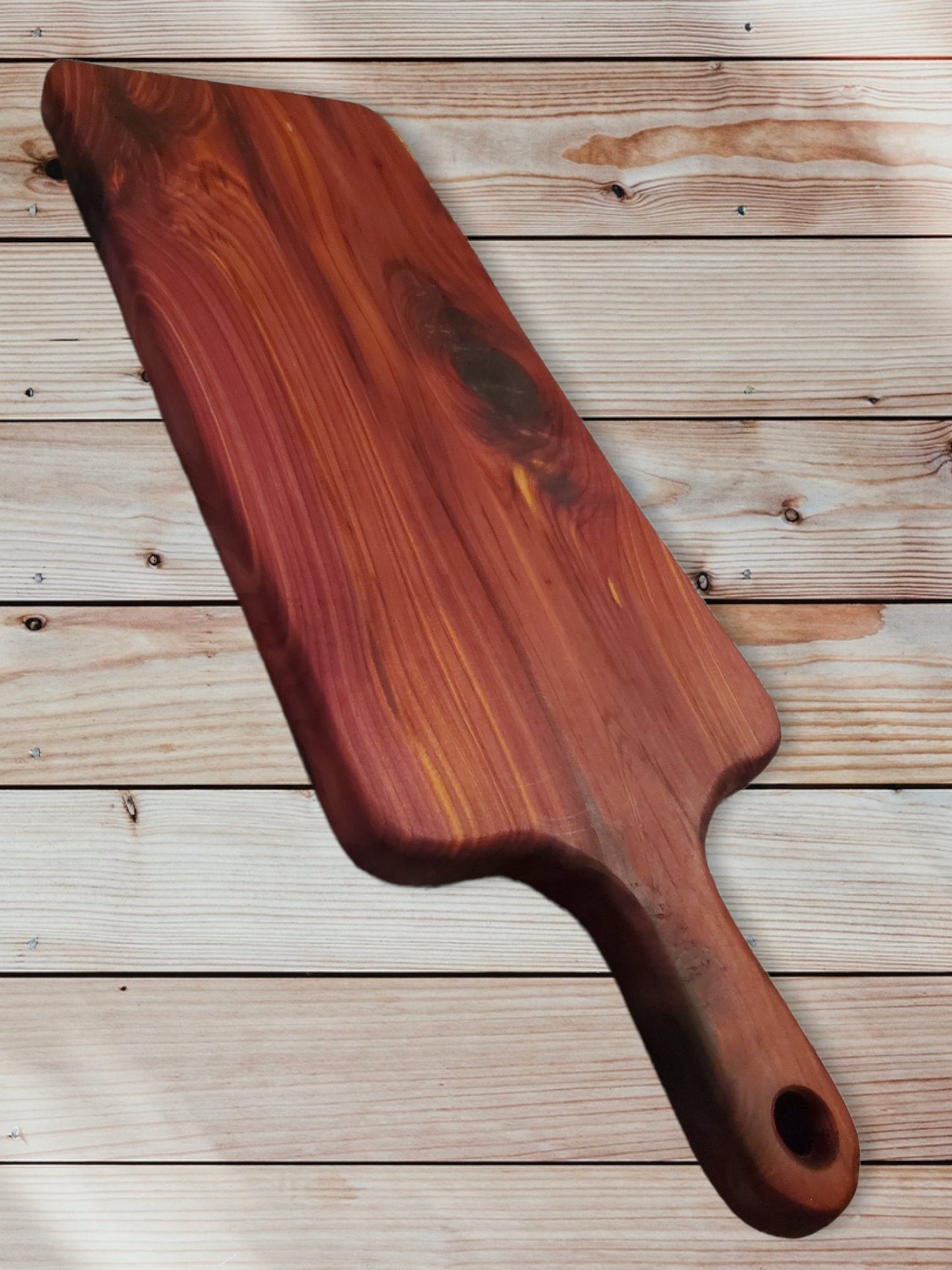 Cedar Charcuterie Paddle Board