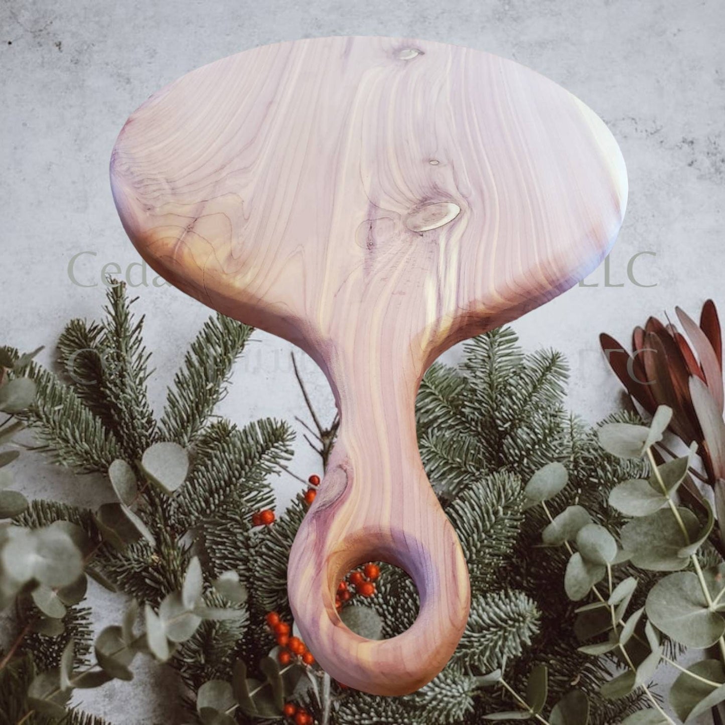 Cedar Charcuterie Board- Round