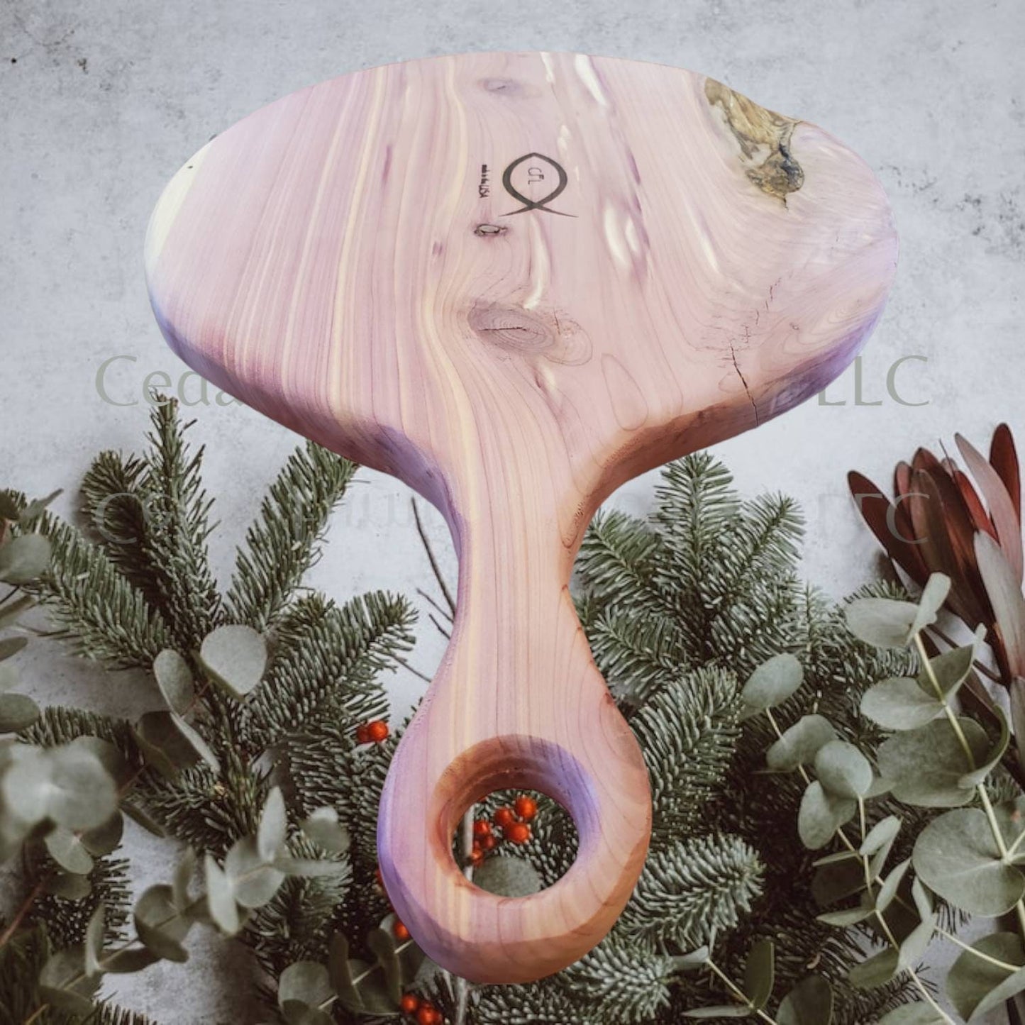 Cedar Charcuterie Board- Round