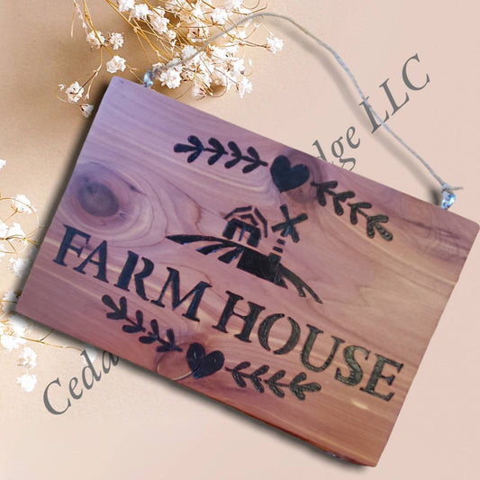 Cedar Farm House Sign