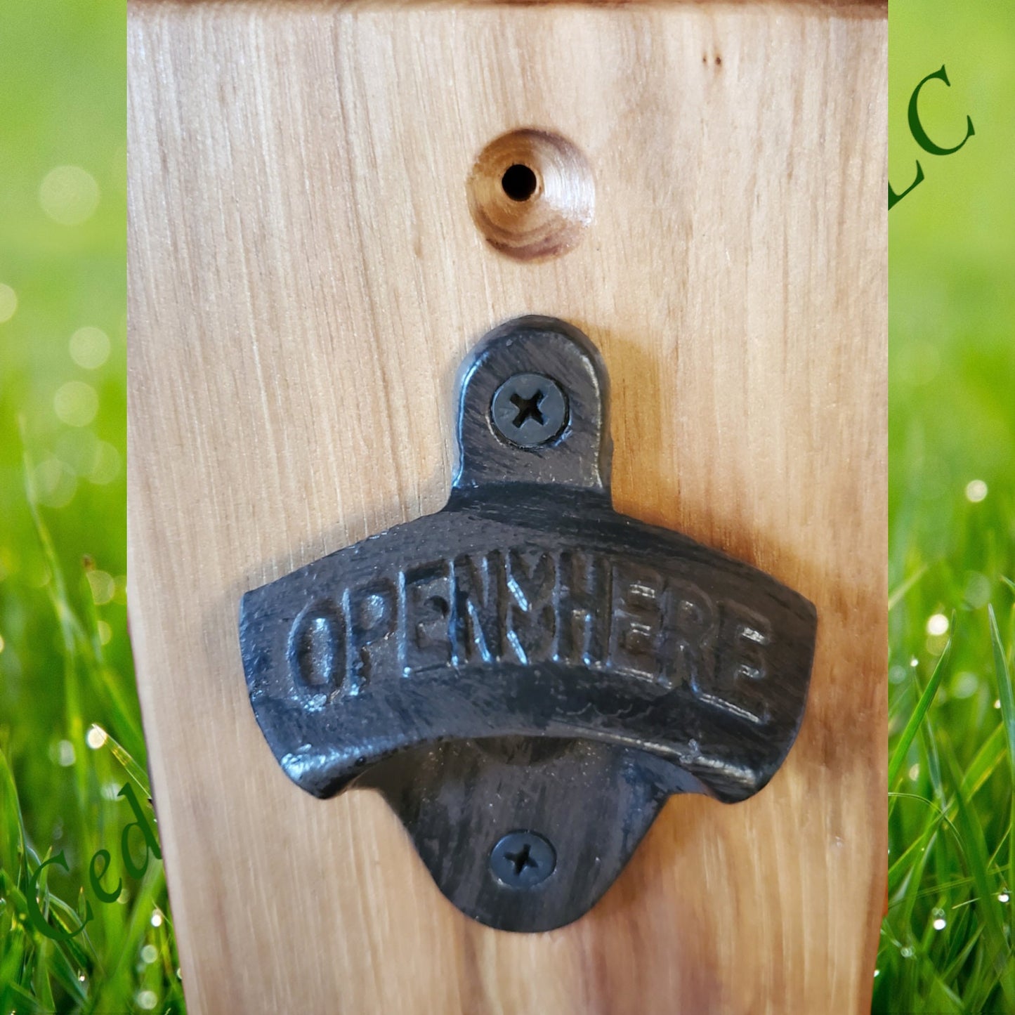 Dad's Bottle Opener - Hickory Wood