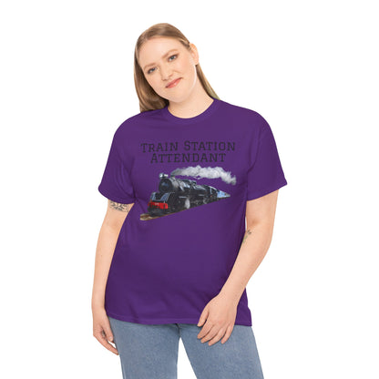 Train Station Attendant - Unisex Heavy Cotton Tee