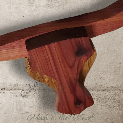 Small Wooden Steer Wall Decor