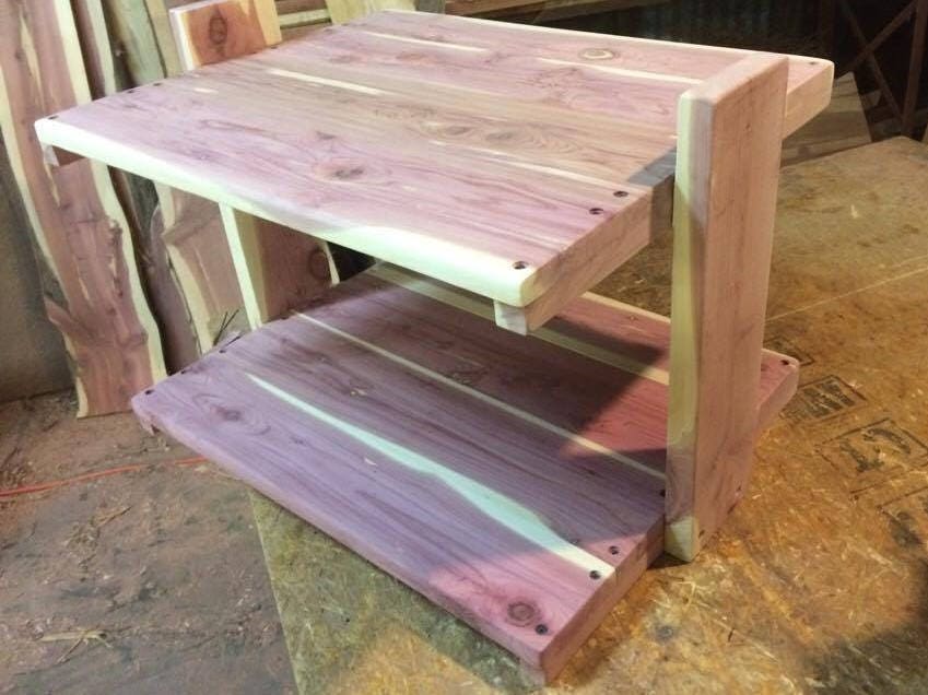 Cedar Shoe Rack