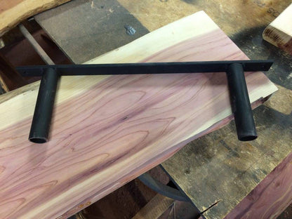 4' Floating Fireplace Mantel w/ Live Edge