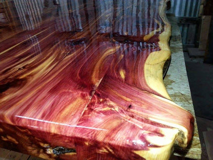 Small Rustic Live Edge Cedar Table Tops