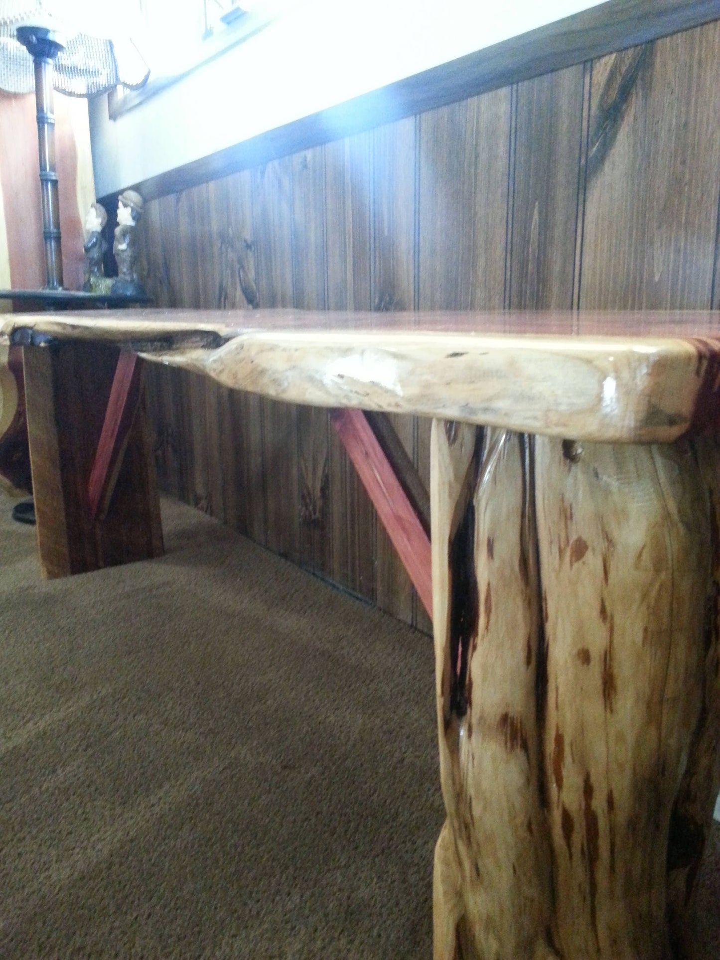 Cedar Bench with Live Edge