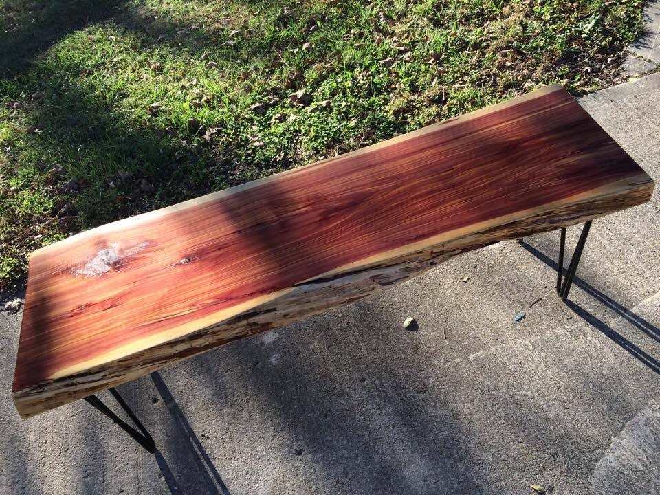3 foot Live Edge Cedar Coffee Table