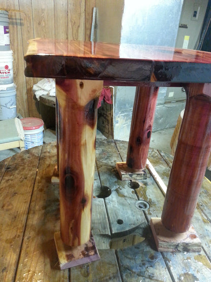 3 foot Live Edge Cedar Coffee Table