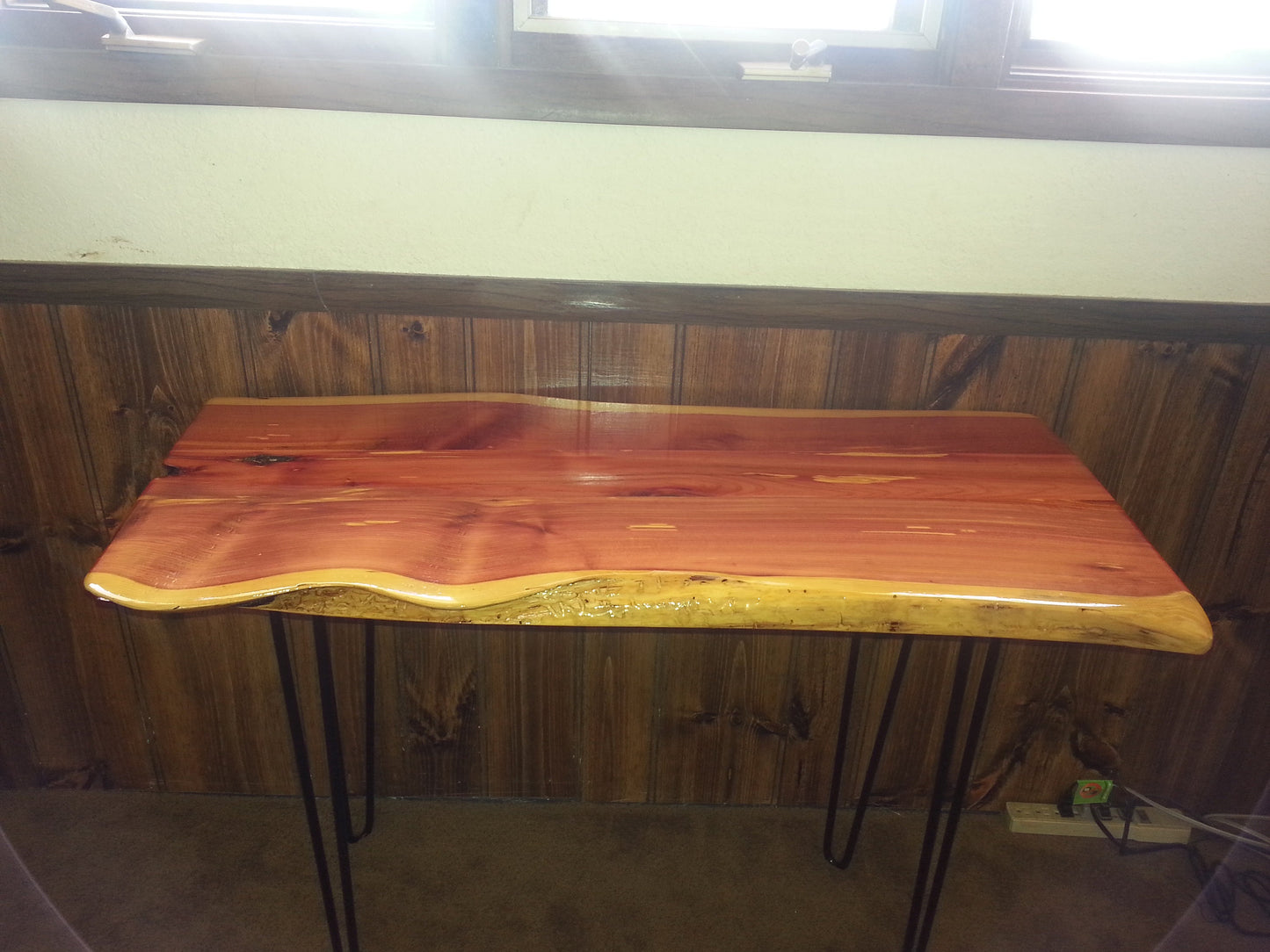 4 foot Live Edge Cedar Coffee Table