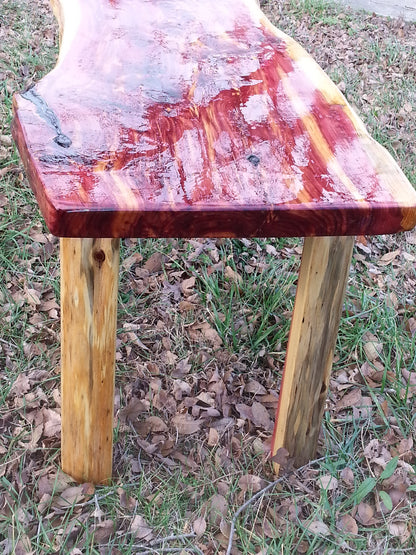 4 foot Live Edge Cedar Coffee Table