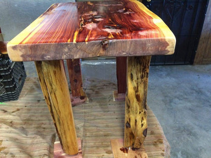 5 foot Live Edge Cedar Coffee Table