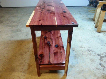 5 foot Live Edge Cedar Coffee Table