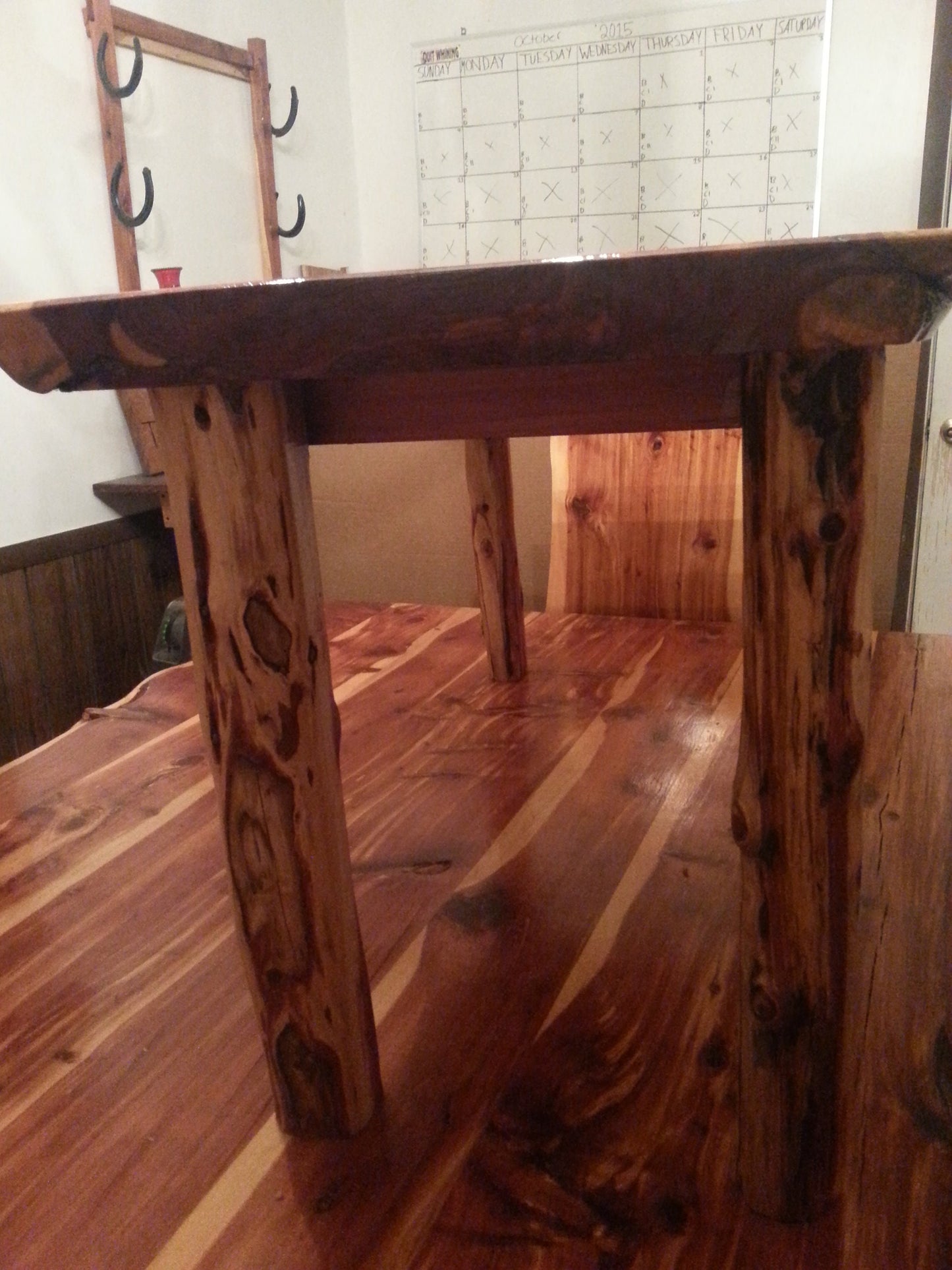 5 foot Live Edge Cedar Coffee Table