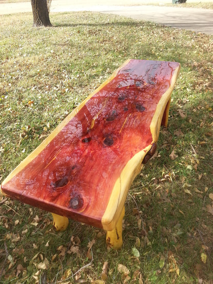 6 foot Live Edge Cedar Coffee Table