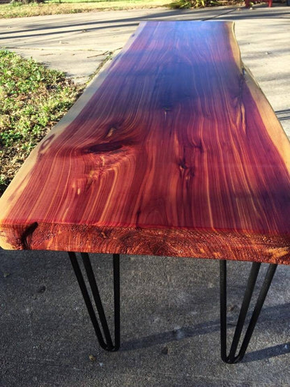 6 foot Live Edge Cedar Coffee Table