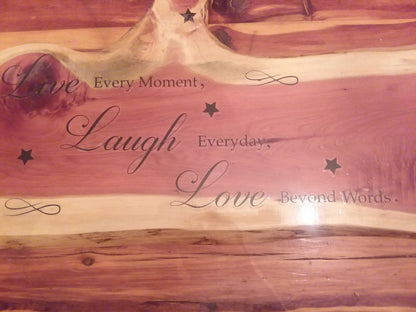Cedar Wall Signs