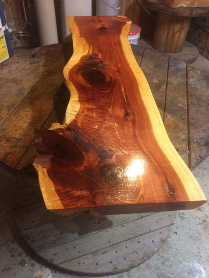5 Ft Live Edge Cedar Slab