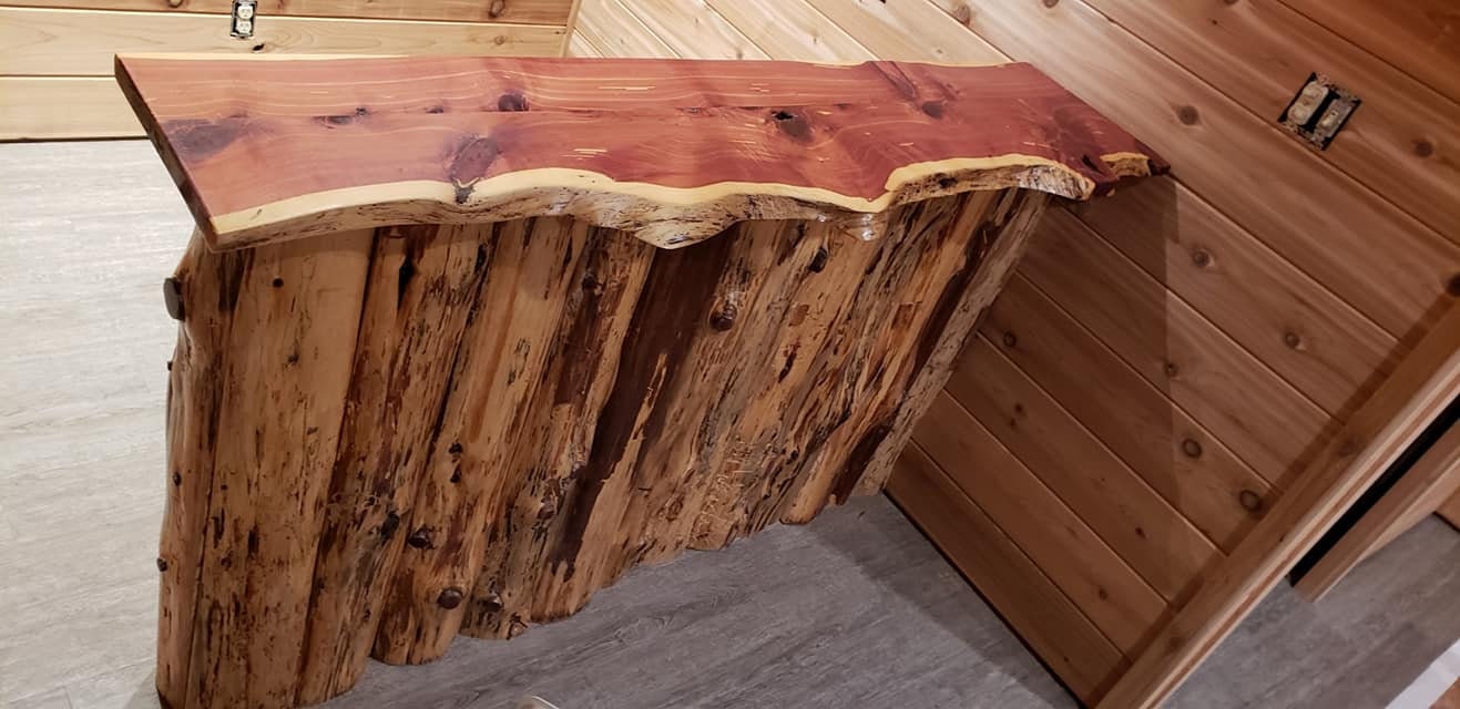 6'  Live Edge Cedar Slab