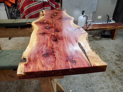5 Ft Live Edge Cedar Slab