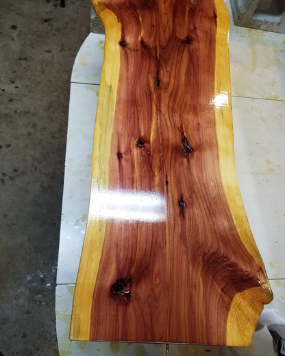 5 Ft Live Edge Cedar Slab