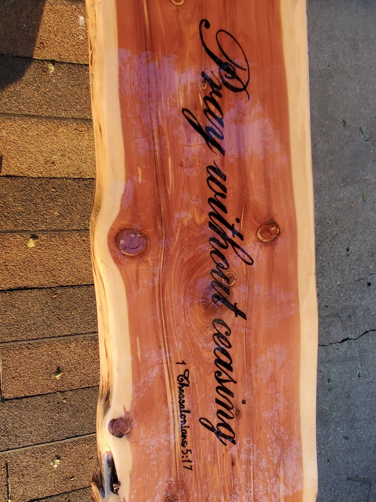 Prayer Bench with Turquoise Inlay
