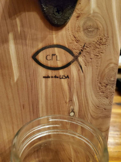 Rustic Aromatic Cedar Bottle Opener