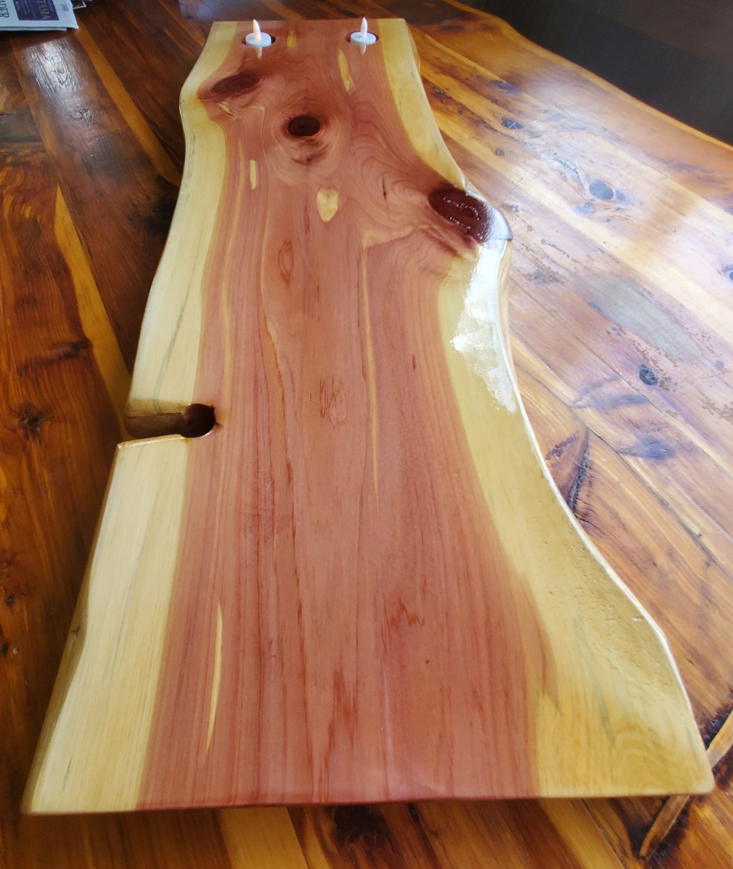 Live Edge Cedar Bath Tray