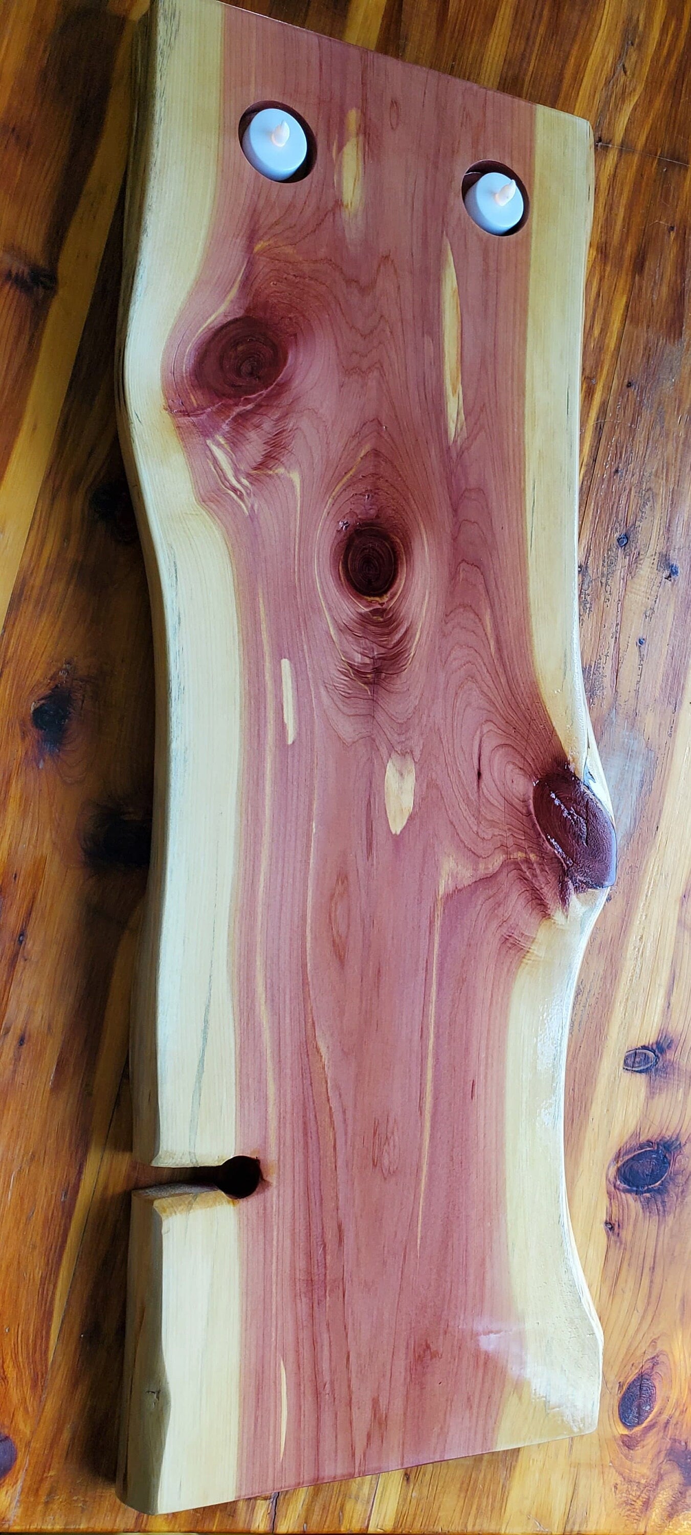 Live Edge Cedar Bath Tray