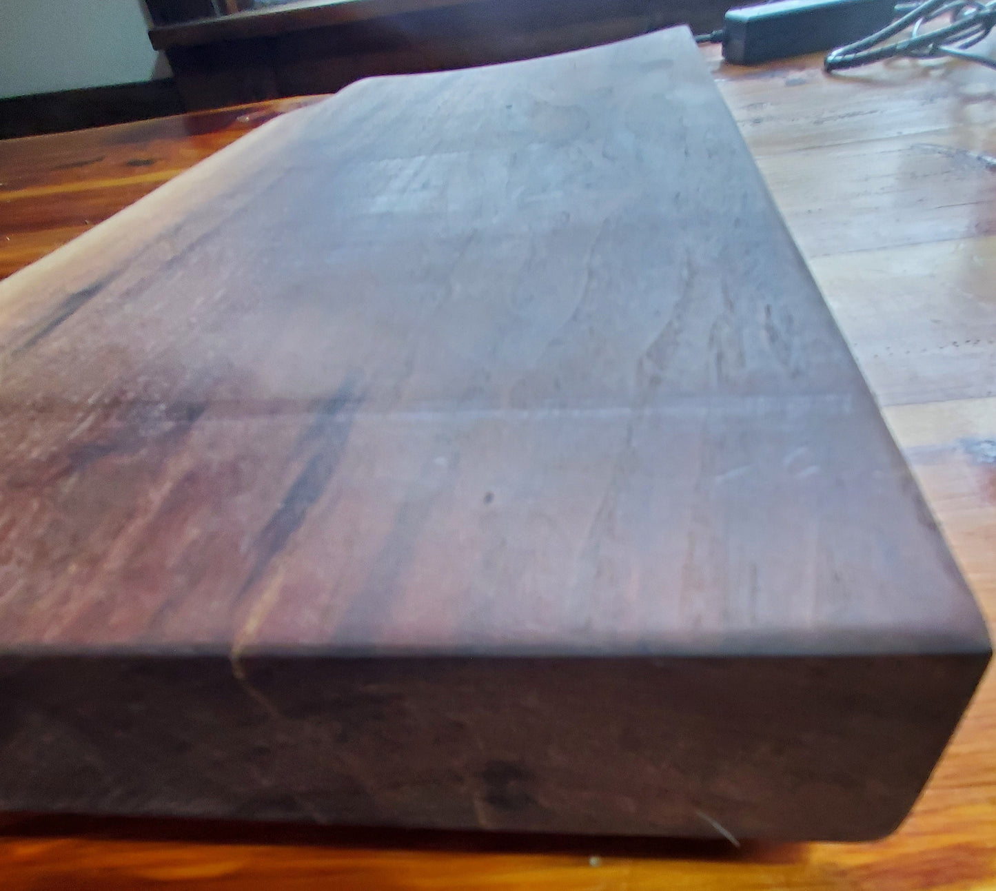 Footed & Curved End Black Walnut Cutting Board / Serving Tray / Charcuterie Board
