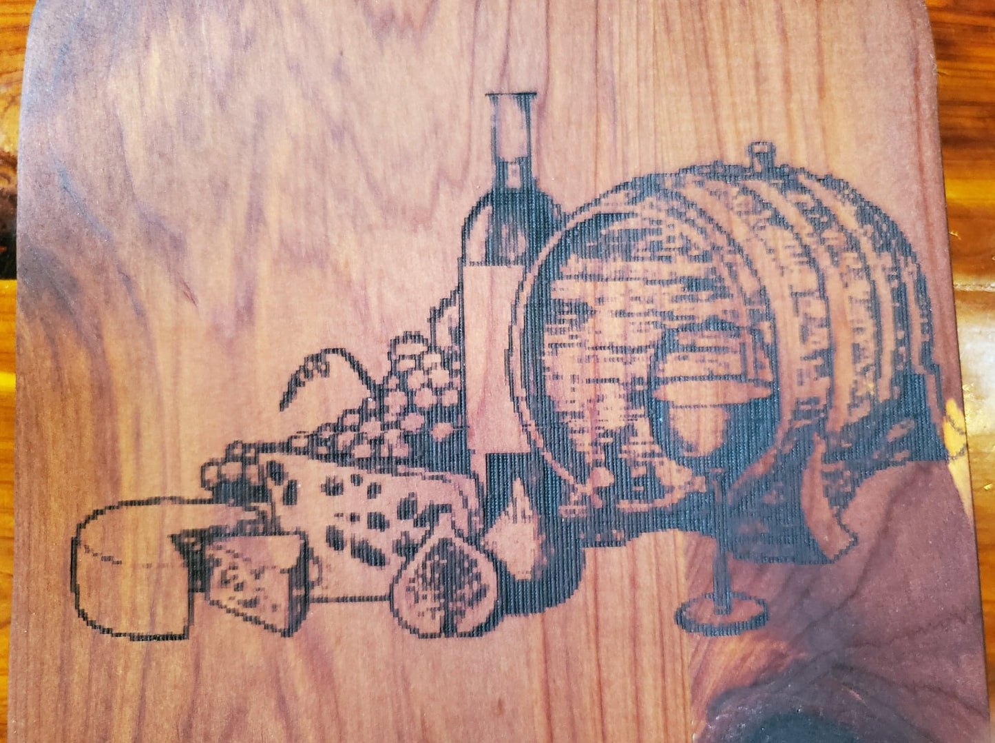 Eastern Red Cedar Cutting Board - Wine Barrel