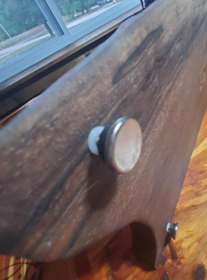 Footed & Curved End Black Walnut Cutting Board / Serving Tray / Charcuterie Board
