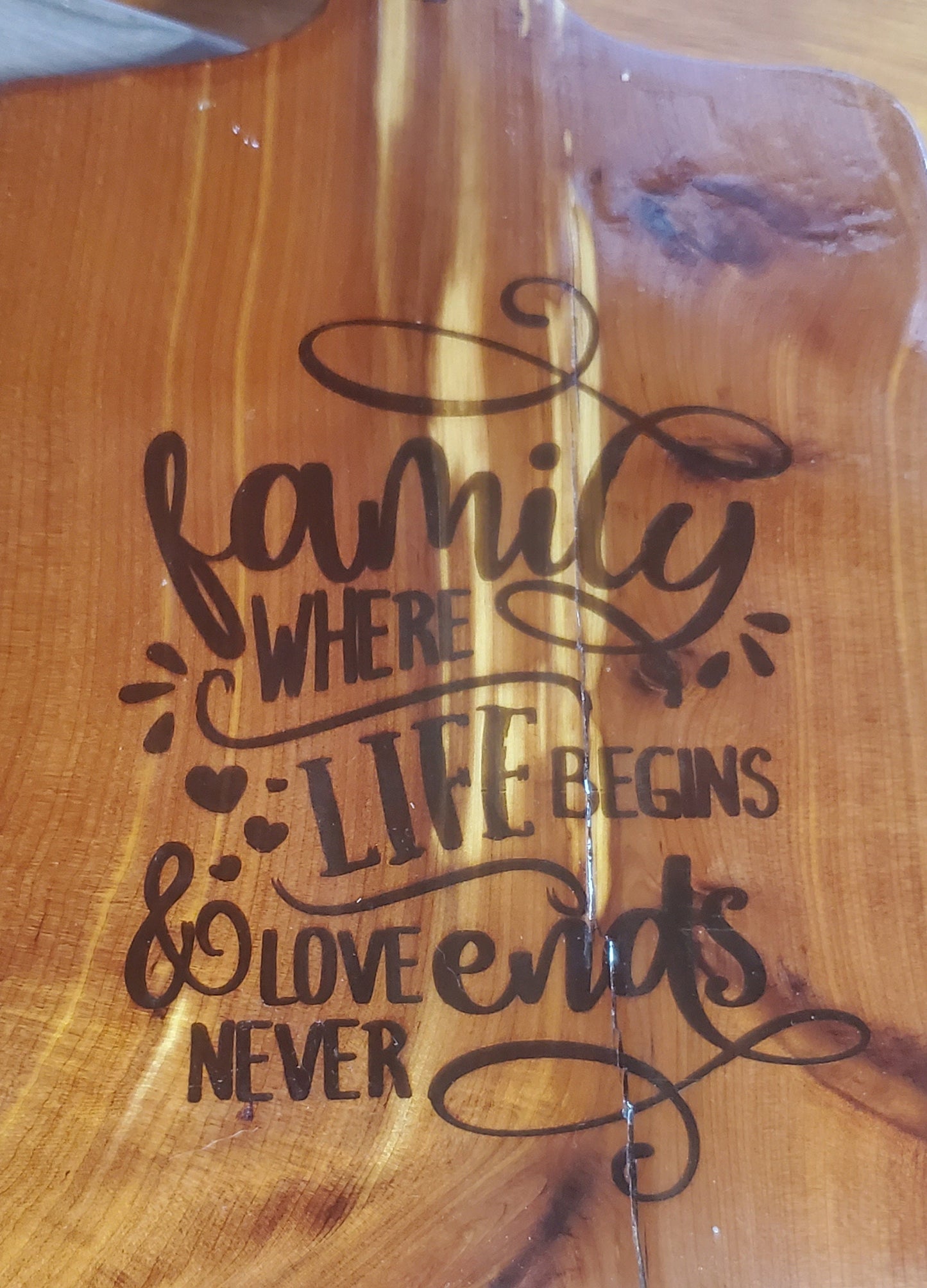 Decorative Cutting Board - "Family"