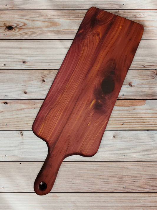 Cedar Charcuterie Paddle Board