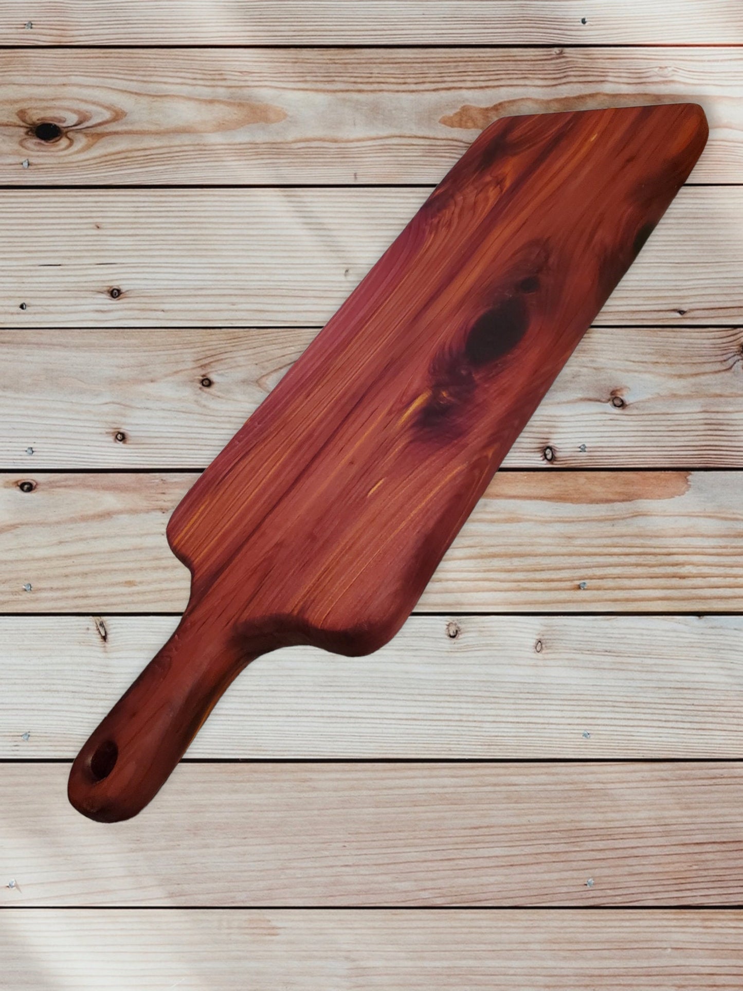 Cedar Charcuterie Paddle Board