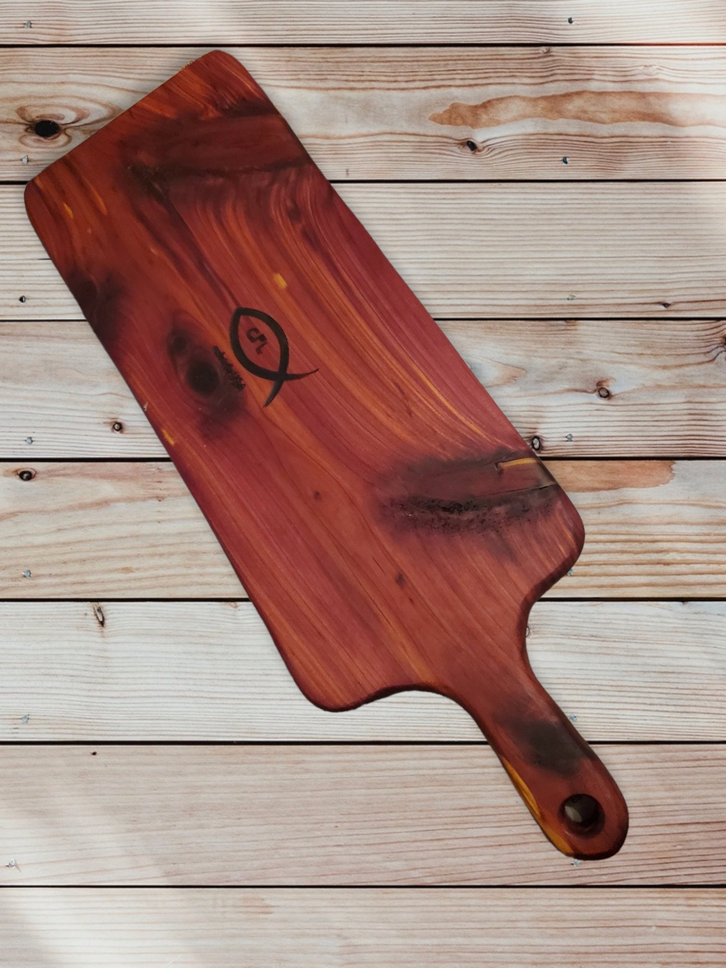 Cedar Charcuterie Paddle Board