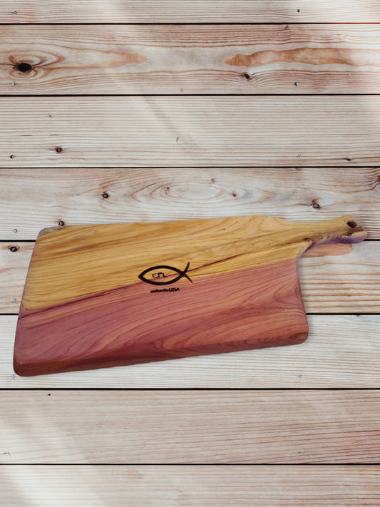 Cedar Cleaver Charcuterie Board