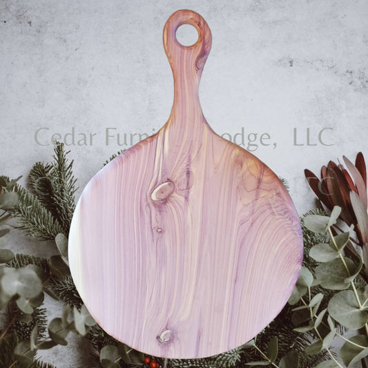 Cedar Charcuterie Board- Round