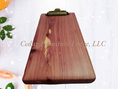 Rustic Cedar Check Presenter - Clipboard
