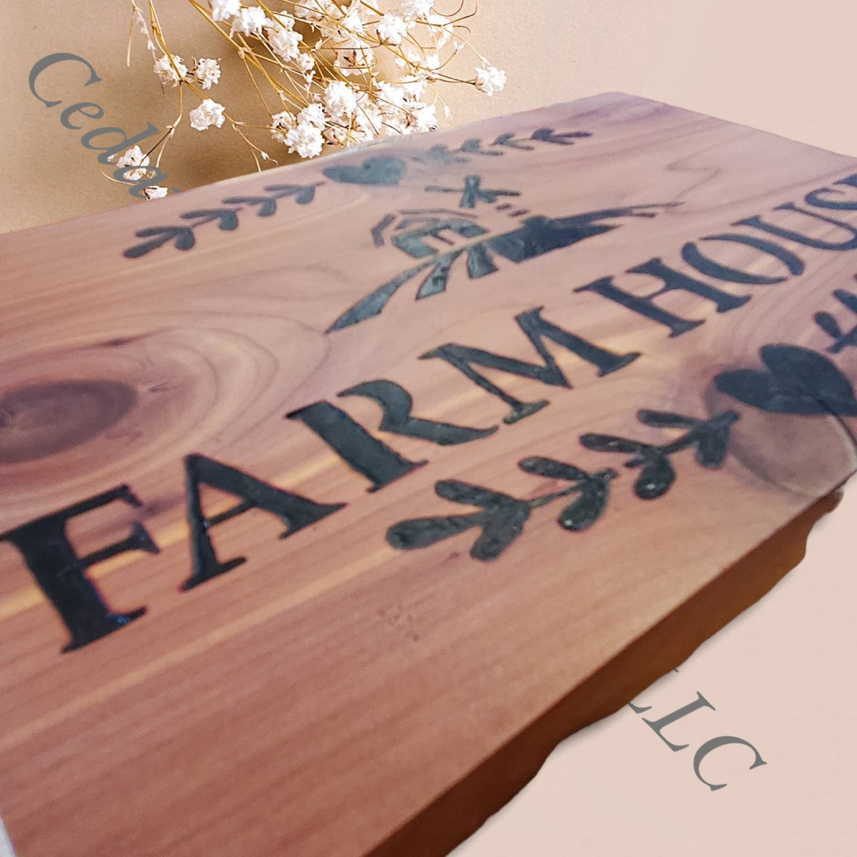 Cedar Tree Class Sign Cedar Farm House Sign โ Cedar Furniture Lodge